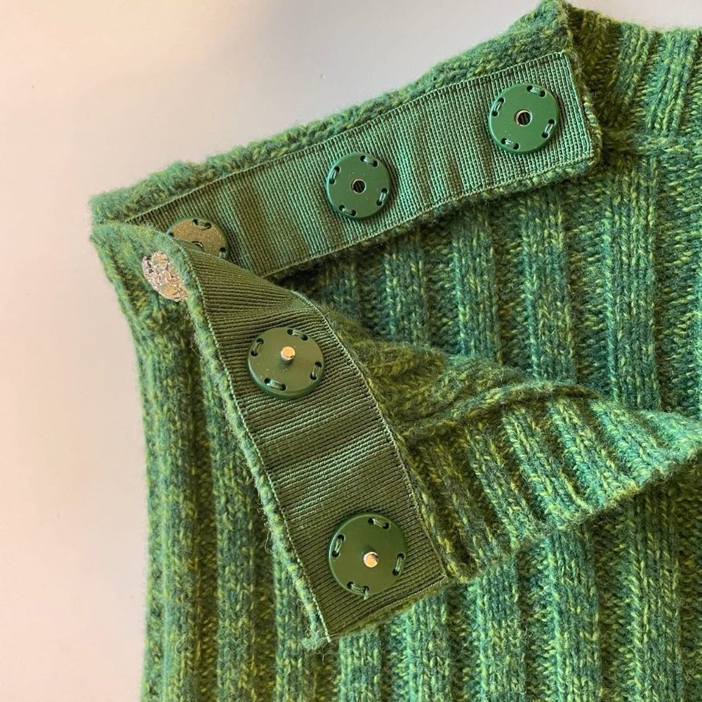 Ganni - Wool Mix Vest (Kelly Green) - Picture 7 of 9